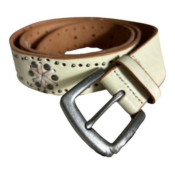 Fossil Embellished Leather Belt Size L main image 4